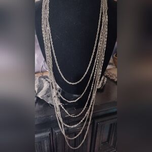 Vintage Silvertone Multi Strand_6/ See Pics For Measurements